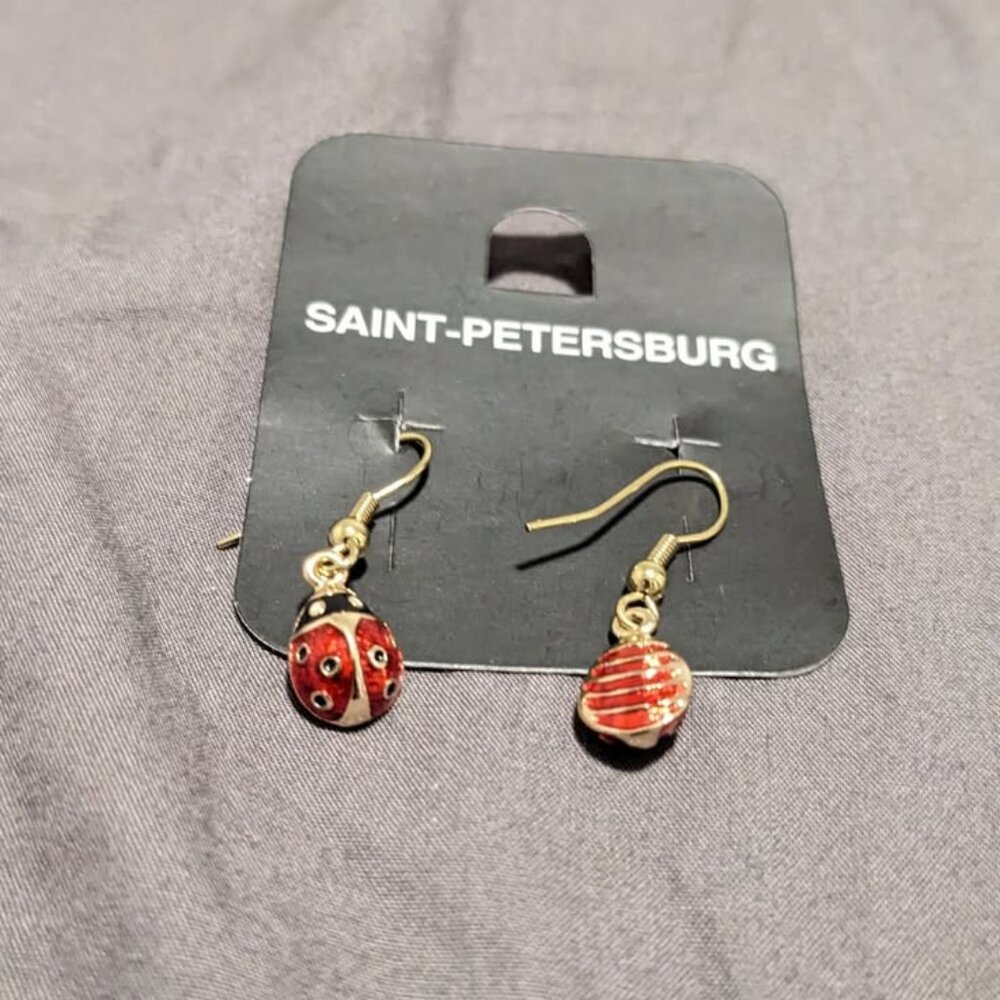 Ladybug earrings (matching set)